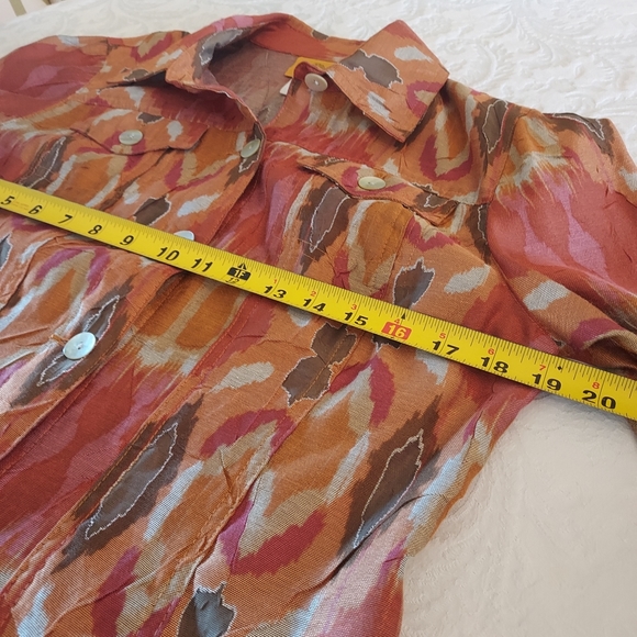 Ruby Rd. Rayon/Poly/Linen Blend Jacket in a Crinkled Lightweight Jean Jkt Style. - Picture 11 of 16